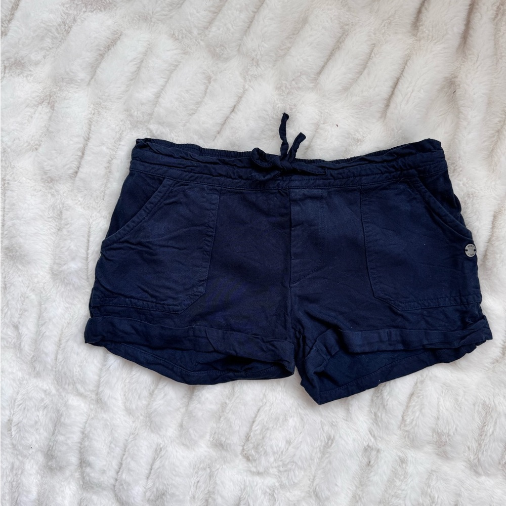 Roxy Girl, Navy Blue Shorts with a Drawstring, Size 8